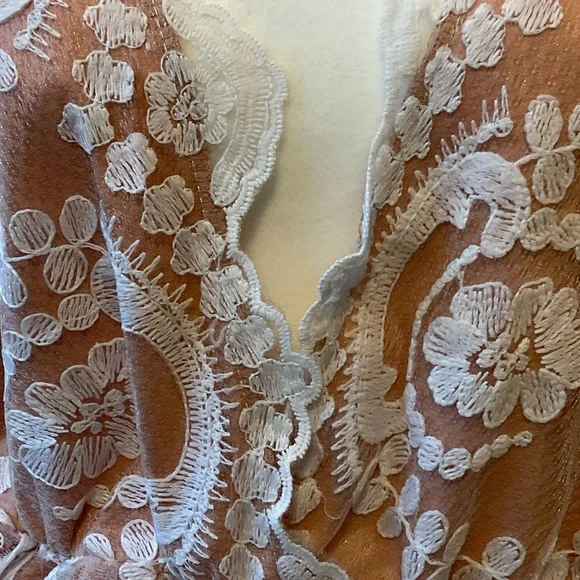 Boohoo White Lace Long Sleeve Dress - Picture 7 of 9